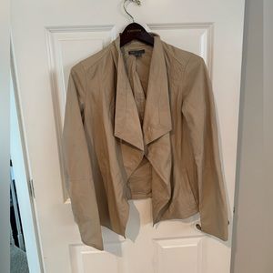 Gorgeous Tan Vince Scuba Leather Jacket medium